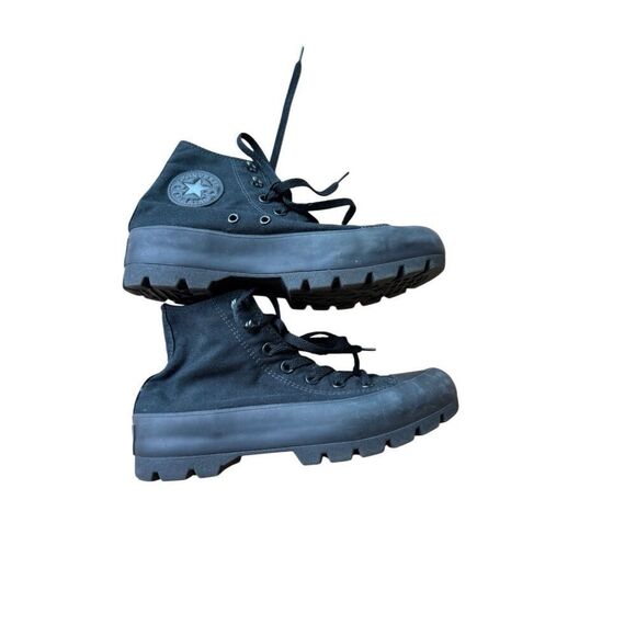 Converse All Star Womens All Black Chuck Taylor High Top Lugged Sneakers Size 7 - Picture 5 of 15